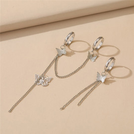 Arihant Jewellery For Women Silver Plated Silver Toned Butterfly Inspired Chain Rings Set