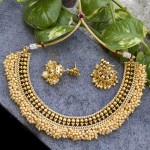 Arihant Pearl Studded Traditional Necklace Set 12446