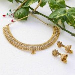 Arihant American Diamond Antique Necklace Set 12459