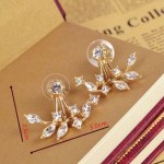 Arihant Gold Plated Gold Toned Contemporary Jacket Earrings