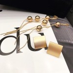 Arihant Gold Plated Long Square Tassel Earrings