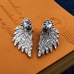 Arihant Silver Plated Wings Of Hope themed Contemporary Stud Earrings