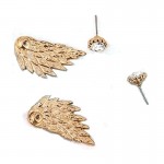 Arihant Gold Plated Wings Of Hope themed Contemporary Stud Earrings