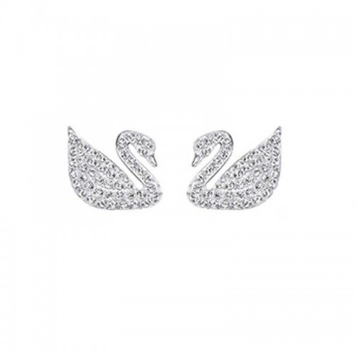 Arihant Silver Plated Silver Toned Swan inspired S...