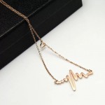Arihant Gold Plated Heartbeat with a Heart Necklace