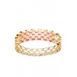 Gold Plated Antique Pink AD Bracelet 17006