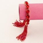 Arihant Red Handcrafted Cuff Bracelet 17137