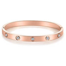 Arihant Jewellery For Women Contemporary Rose Gold Plated Love AD Bracelet