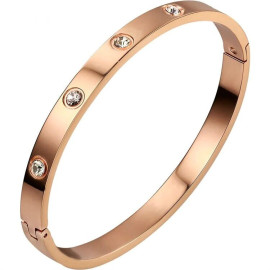 Arihant Jewellery For Women Contemporary Rose Gold Plated Love AD Bracelet