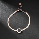 Arihant Rose Gold Plated Stainless Steel Roman Numerals Flat Chain Contemporary