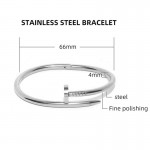 Arihant Silver Plated Stainless Steel Anti Tarnish Nail Bracelet
