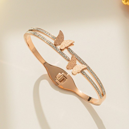 Arihant Stainless Steel Rose Gold Plated Butterfly...