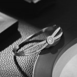 Arihant Stainless Steel Silver Plated Roman Numerals American Diamond Studded Bracelet