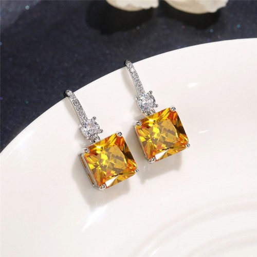 Arihant Silver Plated AD Studded Yellow Square Sha...
