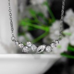 Arihant Silver Plated American Diamond Studded Contemporary Pendant