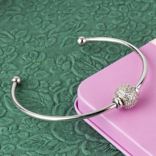 Arihant Silver-Plated Stone-Studded Cuff Bracelet ...