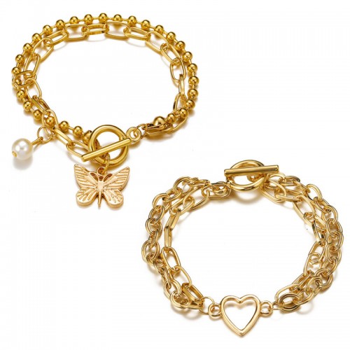 Arihant Jewellery For Women Gold Toned Gold Plated Bracelet Combo