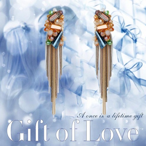 Arihant Onyx Multicolour Designer Chain Drop Earrings 2254