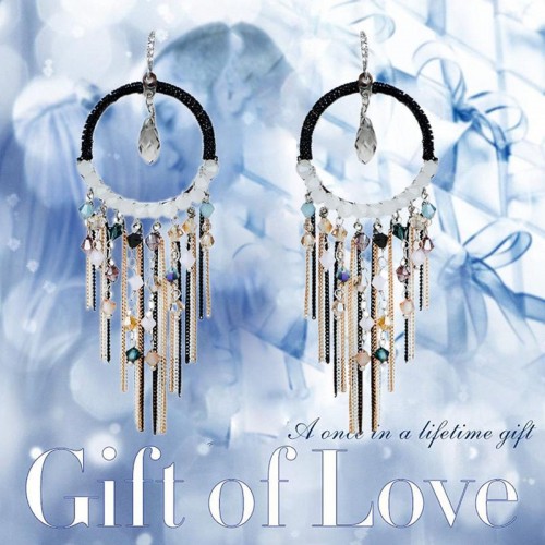Arihant Onyx Multicolour Designer Chain Drop Earrings 2258