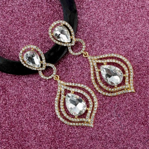 Arihant Crystal Elements Drop Earrings 2350