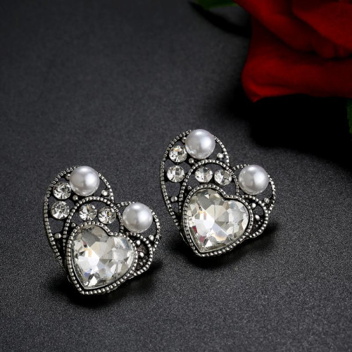 Arihant Platinum Plated Crystal Elements Heart sha...