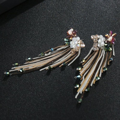 Arihant Multicolour Contemporary Tassel Earrings 2490