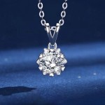 Arihant Silver Plated American Diamond Studded Rown Contemporary Pendant