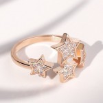 Arihant Ravishing AD Adjustable Ring Jewellery For Women (Rose Gold)