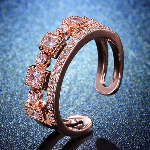 Arihant Rose Gold Plated American Diamond Studded ...