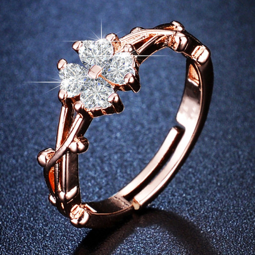 Arihant Rose Gold Plated American Diamond Studded ...