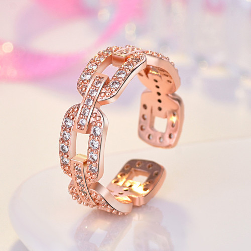 Arihant Rose Gold Plated American Diamond Studded ...