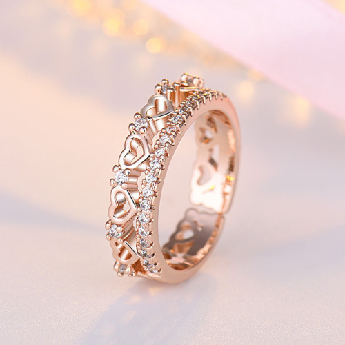 Arihant Rose Gold Plated American Diamond Studded ...