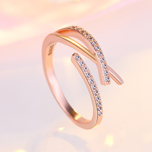 Arihant Rose Gold Plated American Diamond Studded ...