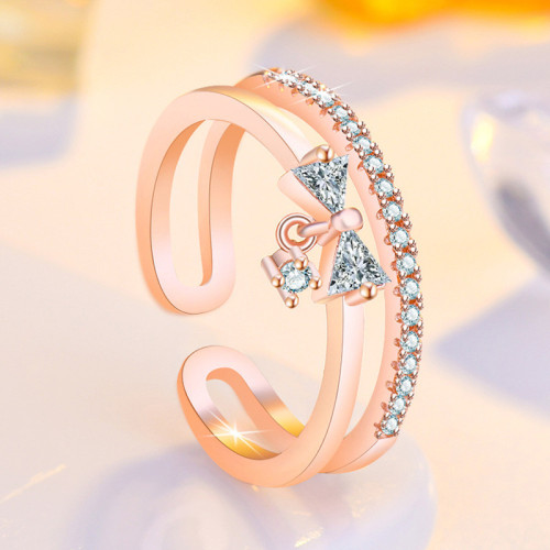 Arihant Rose Gold Plated American Diamond Studded ...