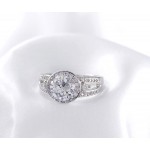 Arihant Platinum Plated American Diamond Fashion Ring 5106