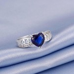 Arihant Mesmerizing Crystal Heart Silver Plated Elegant Ring For Women/Girls 5169
