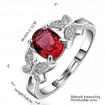 Arihant Magnificent Crystal Butterfly Silver Plated Ring For Women/Girls 5172