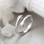 Arihant Amazing Heart Design Silver Plated Adjustable Ring Jewellery For Women
