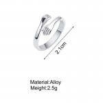 Arihant Amazing Heart Design Silver Plated Adjustable Ring Jewellery For Women