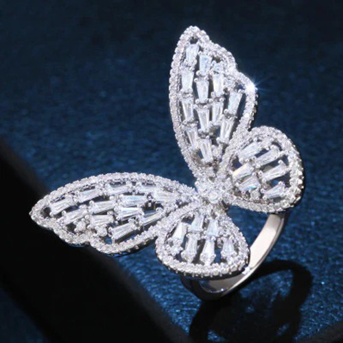 Arihant Silver Plated Butterfly inspired Stone Stu...