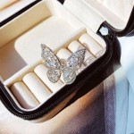 Arihant Silver Plated Butterfly inspired Stone Studded Cocktail Ring