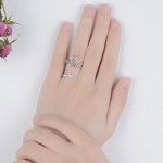 Arihant Silver Plated American Diamond Studded Contemporary Korean Finger Ring