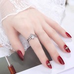 Arihant Silver Plated American Diamond Studded Crown Shape Contemporary Korean Finger Ring