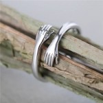Arihant Marvelous Silver Plated Adjustable Hug Ring Jewellery For Women