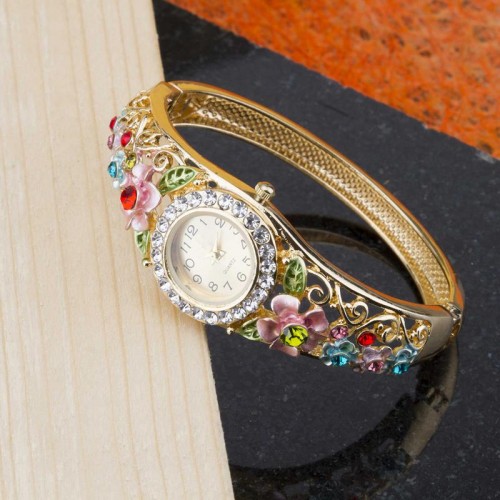 Arihant Multicolour AD Bracelet Watch 9006