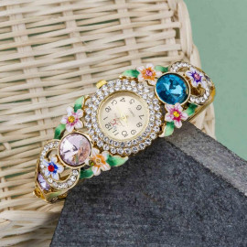 Arihant Multicolour AD Bracelet Watch 9024