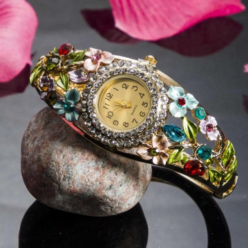 Arihant Multicolour AD Bracelet Watch 9079